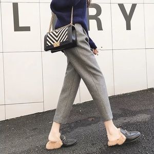 Wool fall/winter ankle pants